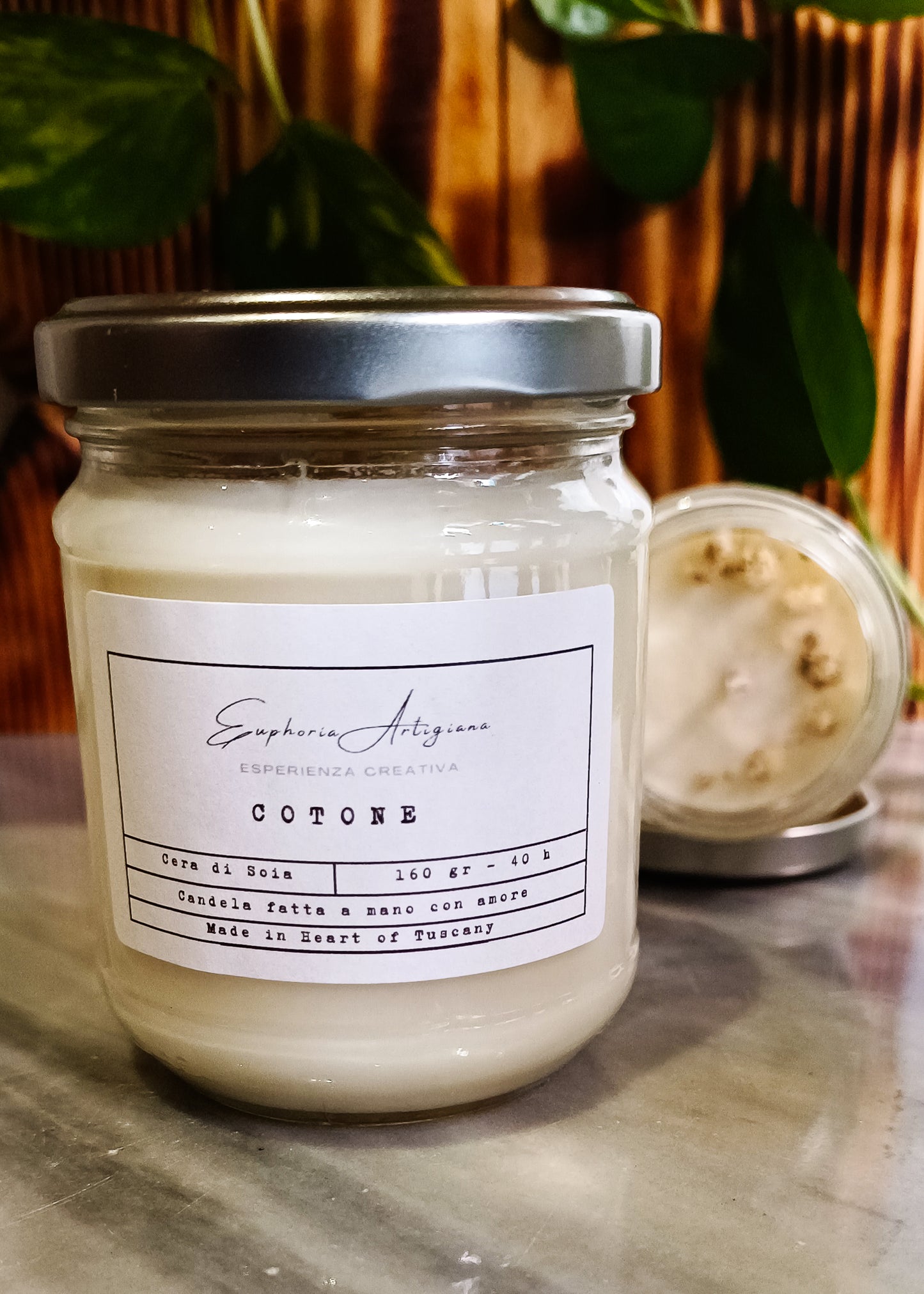 NINFEA - Candela Artigianale Profumata in Cera di Soia