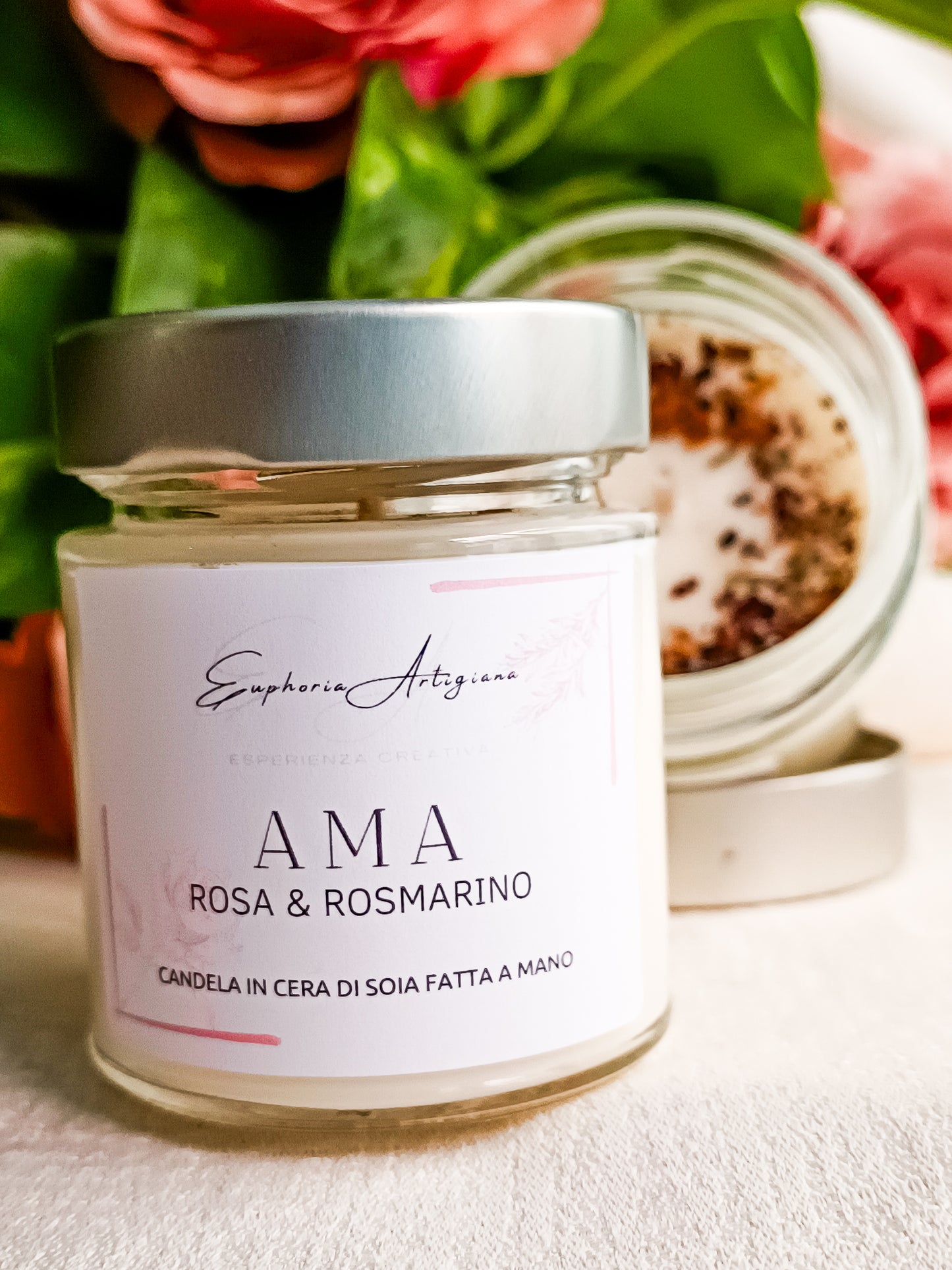 AMA - Candela Profumata Artigianale in Cera di Soia