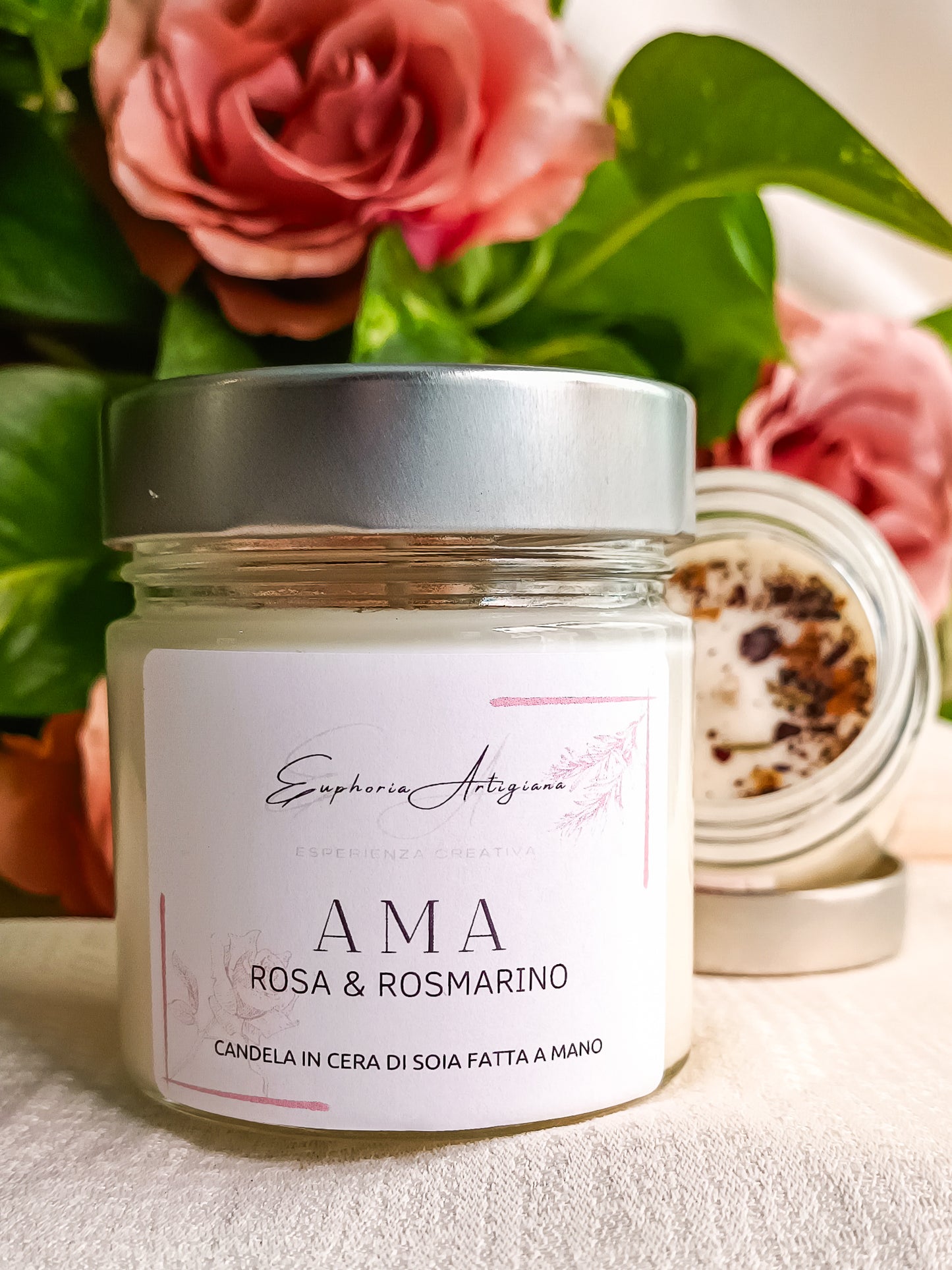 AMA - Candela Profumata Artigianale in Cera di Soia