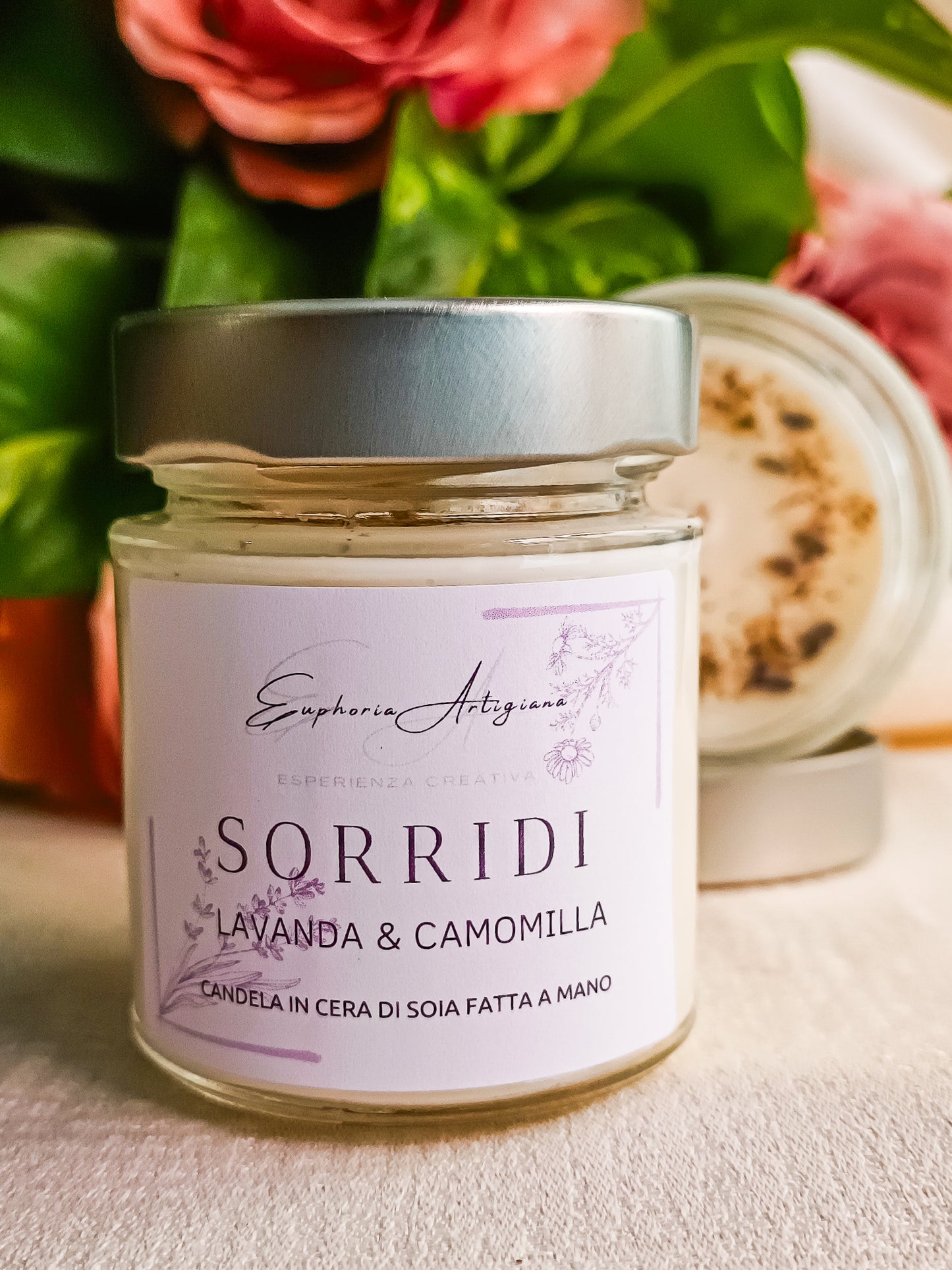SORRIDI - Candela Profumata Artigianale in Cera di Soia