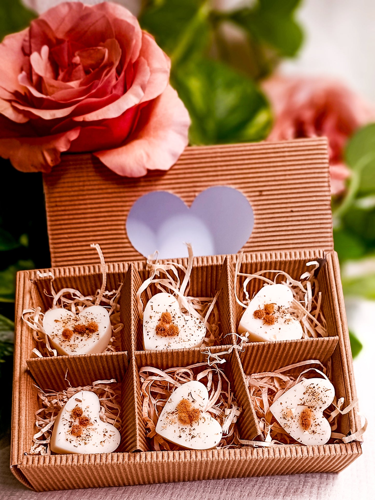 SBAGLIA - Box 6 Tart in Cera di Soia Profumate a forma di Cuore