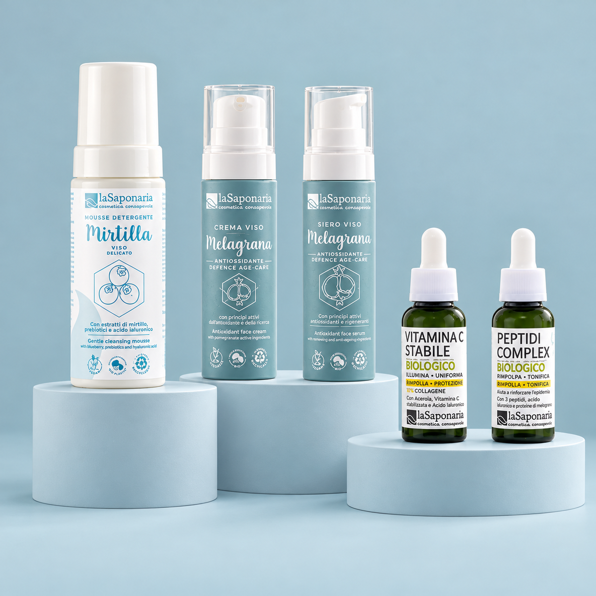 Routine viso completa illuminante anti-macchia