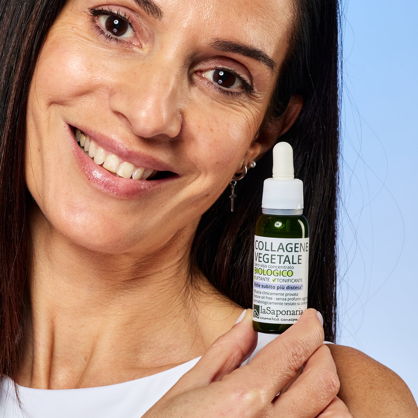 Collagene Vegetale - Siero viso concentrato biologico liftante e tonificante Attivo Puro