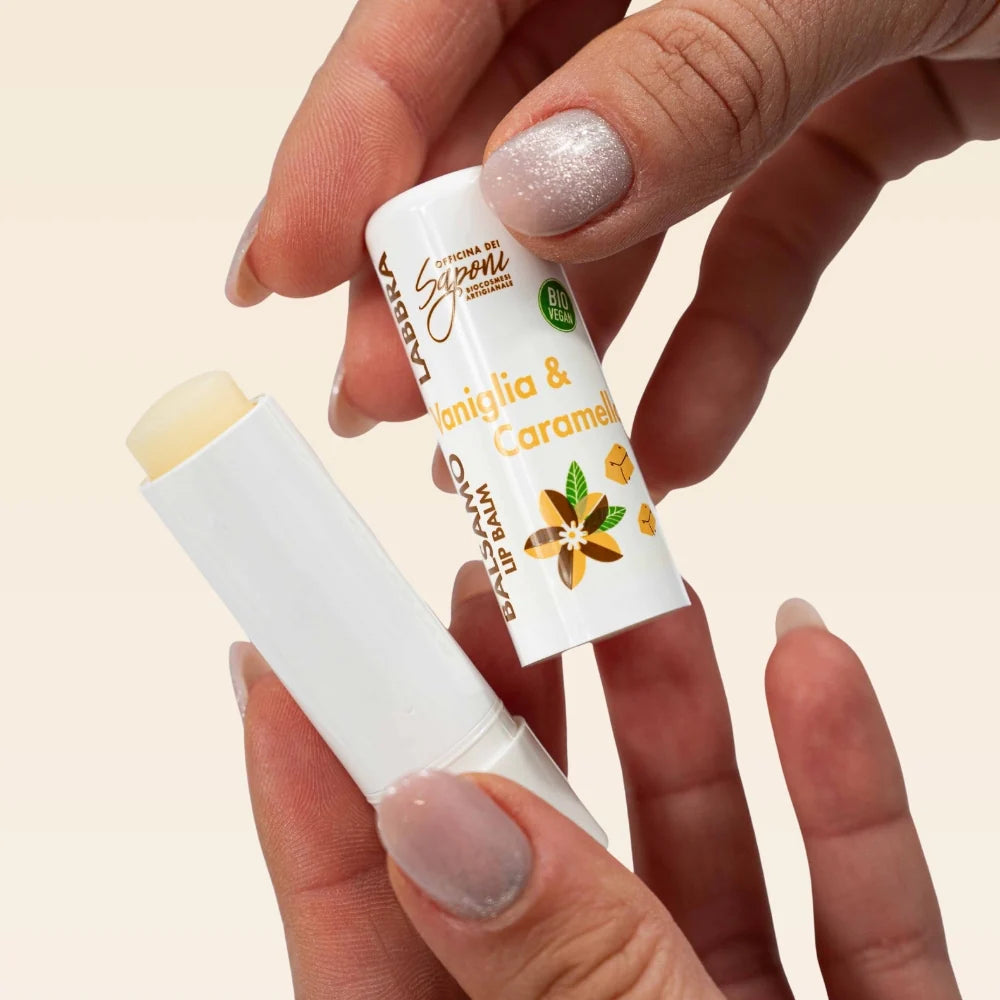 Baume à Lèvres Vanille et Caramel 
