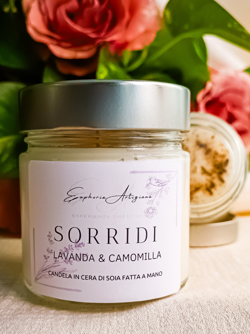 SMILE - Bougie parfumée artisanale en cire de soja