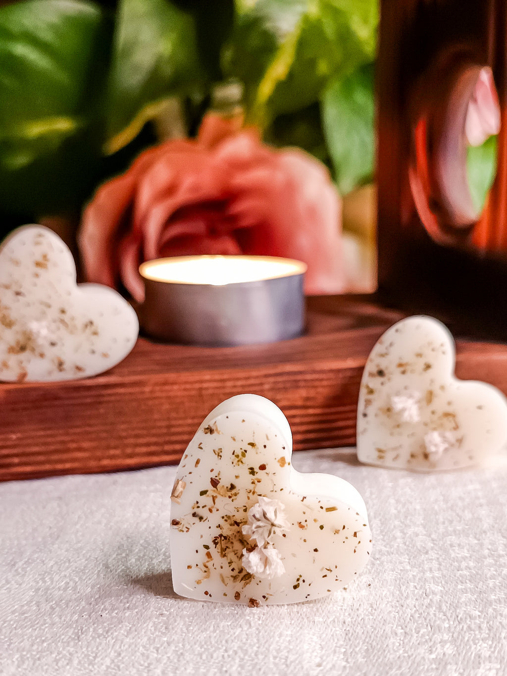 Petit coeur BE HAPPY - Tarte Artisanale Parfumée à la Cire de Soja