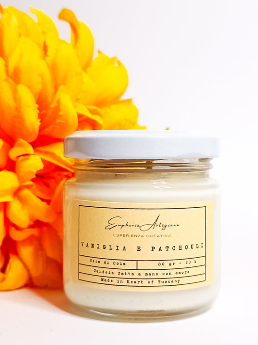 VANILLA AND PATCHOULI - Scented Candle in Soy Wax