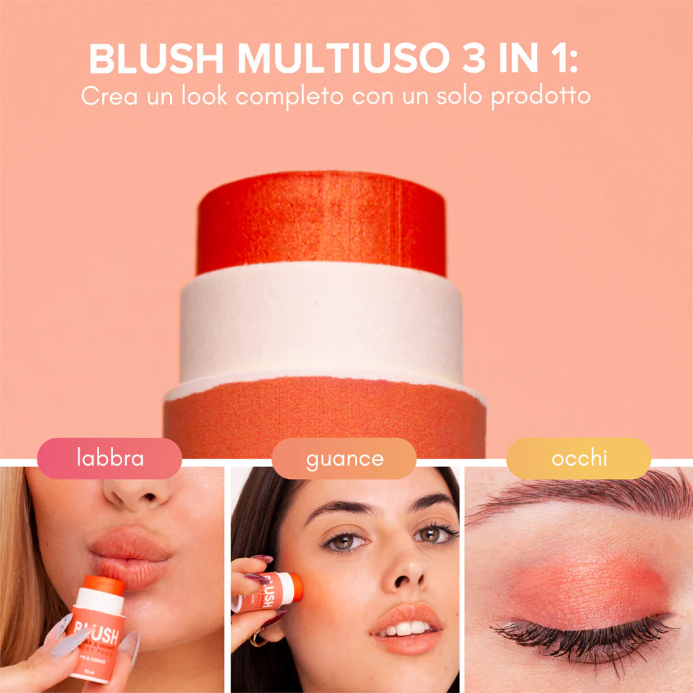 Enooso | Blush Labbra e Guance - Sweet Peach