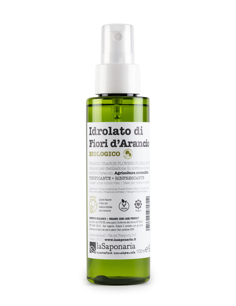 Idrolato di Fiori d'Arancio Bio – Acqua Floreale Lenitiva & Illuminante 100ml