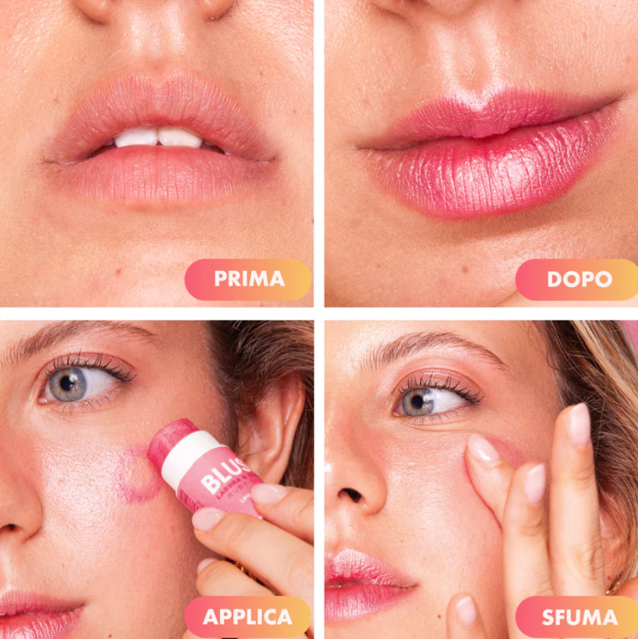 Enooso | Blush Labbra e Guance - Ruby Glow
