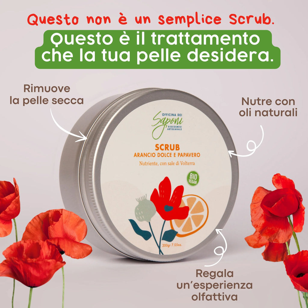 Gommage corps bio Orange Douce et Coquelicot
