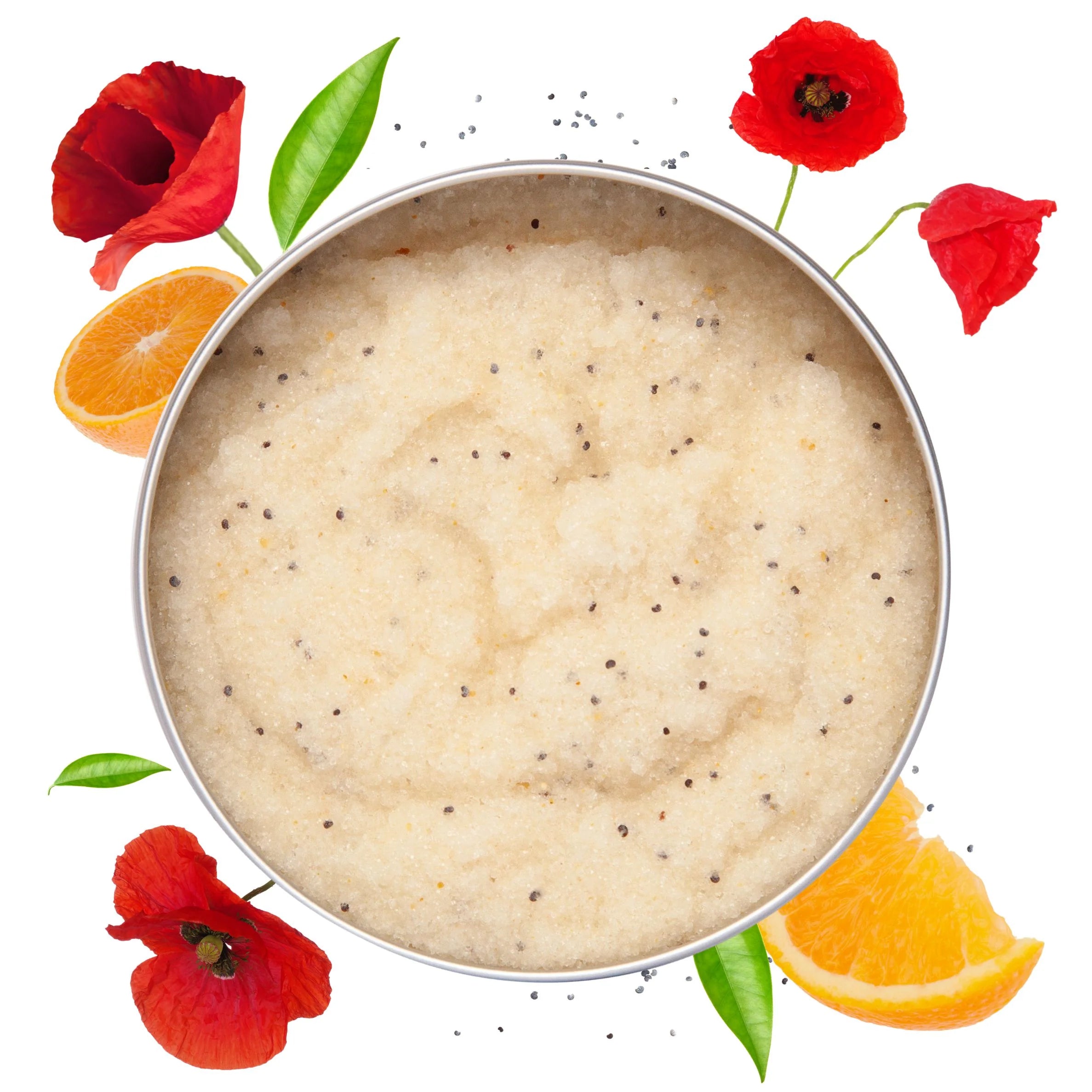 Gommage corps bio Orange Douce et Coquelicot