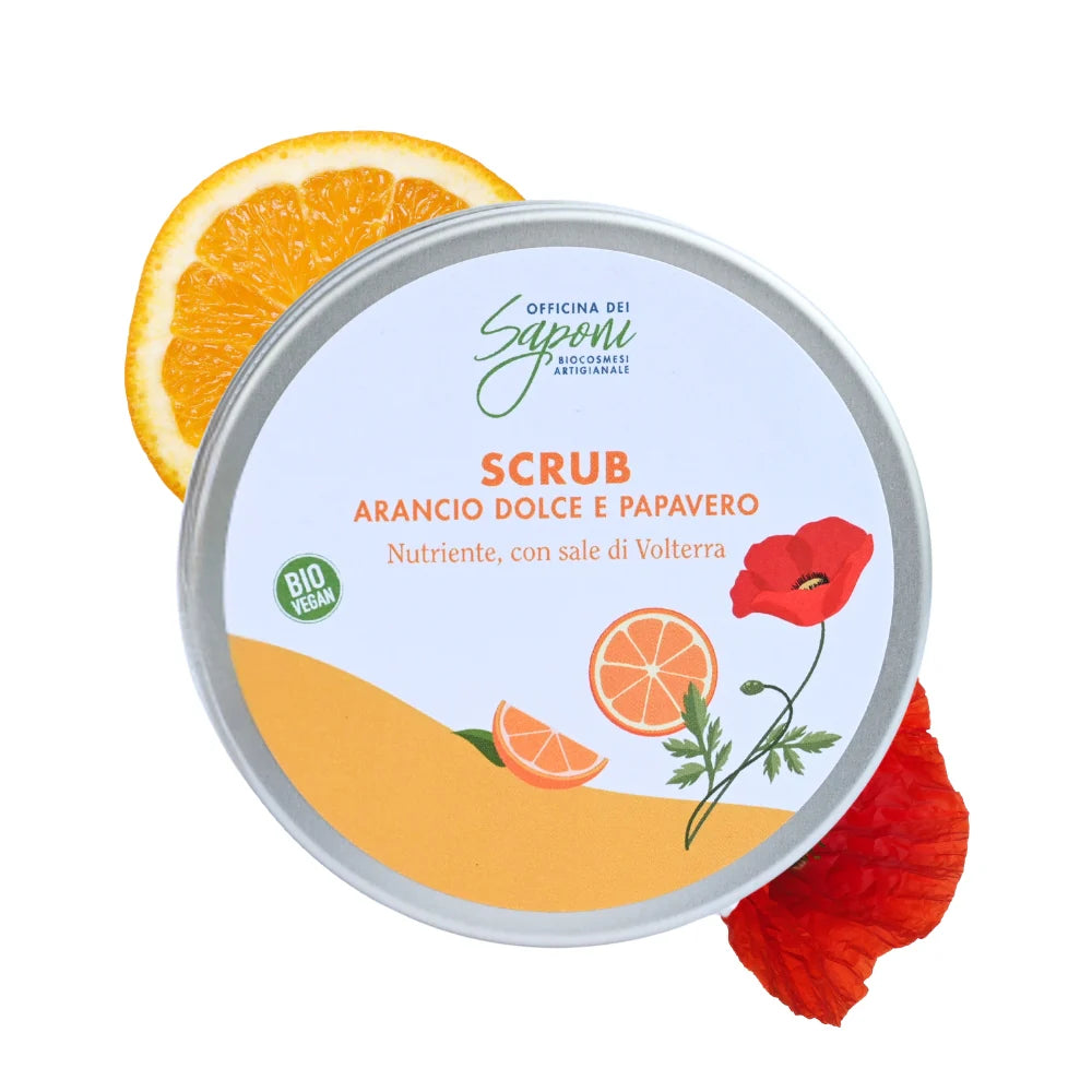 Gommage corps bio Orange Douce et Coquelicot