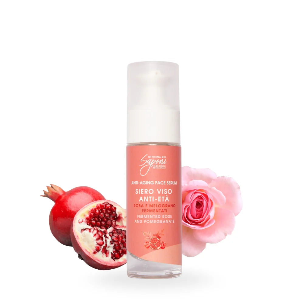Siero Antietà Riparatore – Rosa & Melograno Fermentati Bio 30ml
