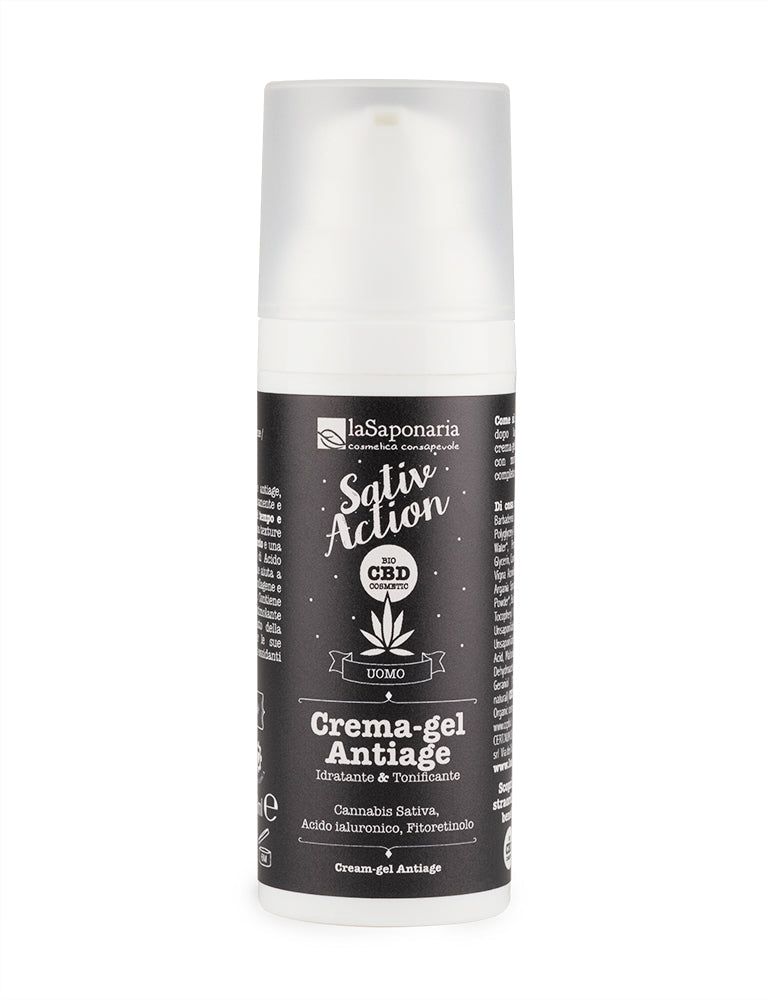 Gel-crème anti-âge visage homme