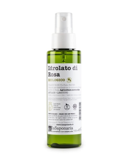 Idrolato di Rosa Bio – Acqua Floreale Antiage & Rinfrescante 100ml