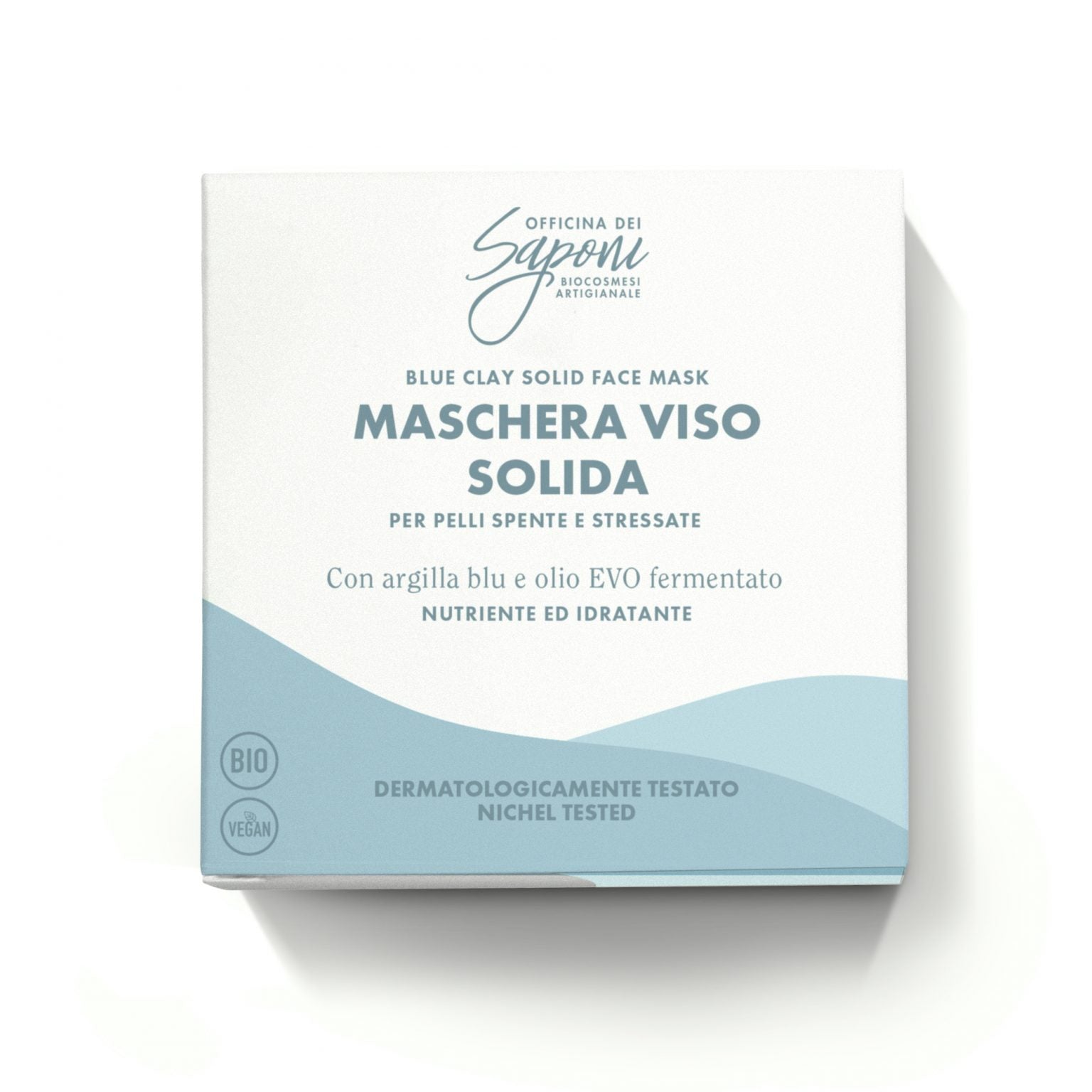 Masque nourrissant et hydratant à l'argile bleue et à l'huile EVO fermentée 