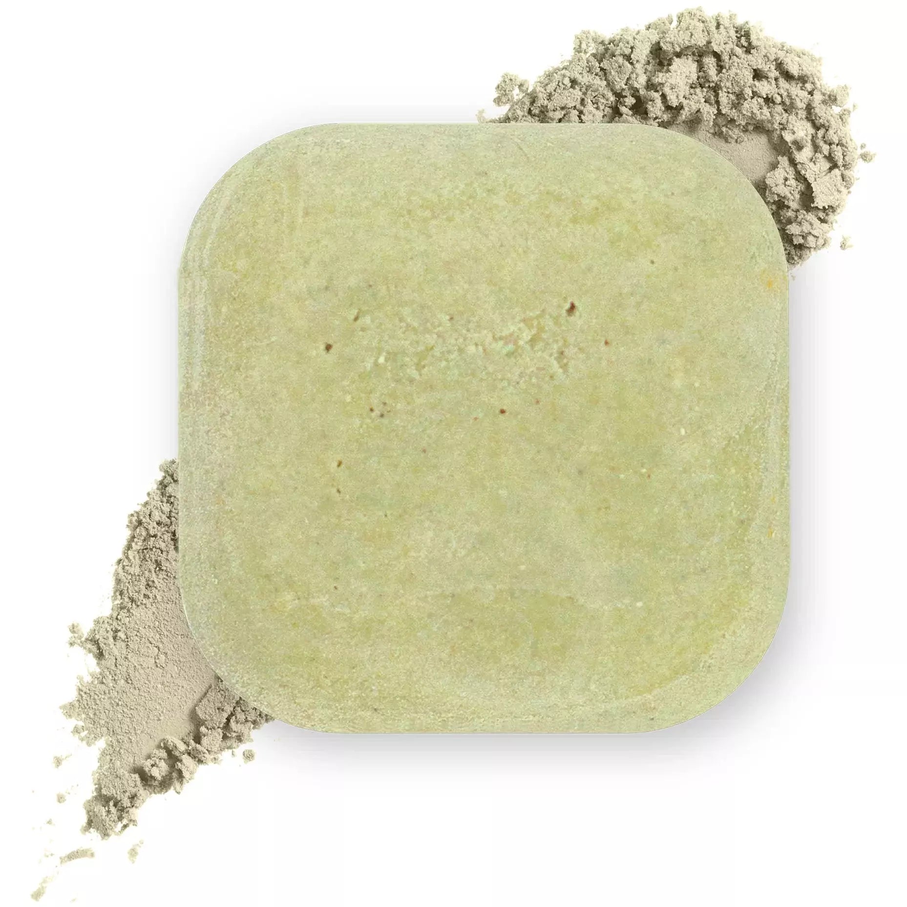 Masque visage solide à l'argile verte purifiante et rafraîchissante 