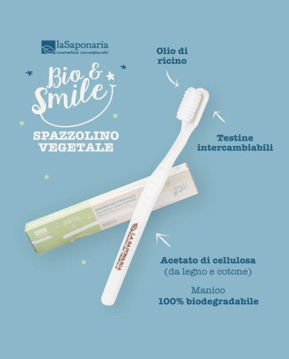 Brosse à dents enfant en fibres végétales